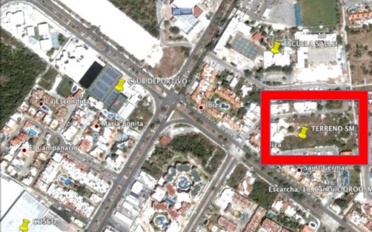 Lote multifamiliar (condominal) en Venta en SM 18, Cancún