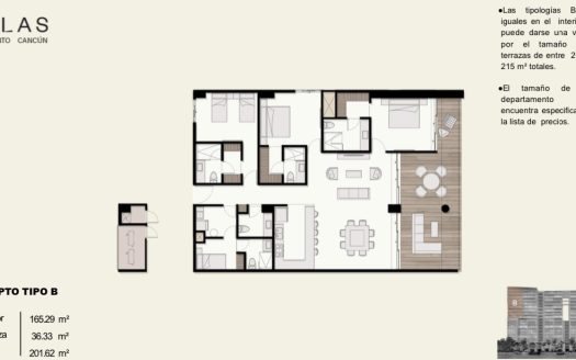 BLAS, Departamento en Preventa en Puerto Cancún