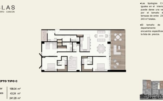 BLAS, Departamento en Preventa en Puerto Cancún