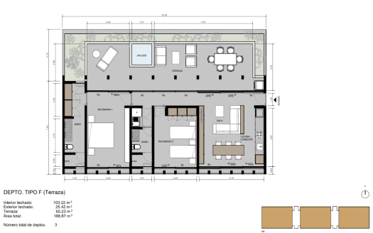 Departamento PH en venta en Olivia, Lausana Residencial, Cancún